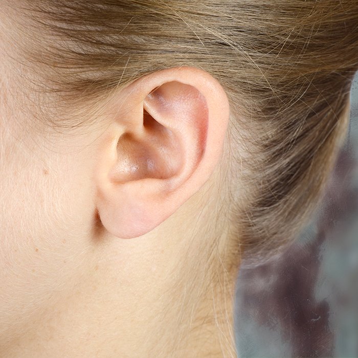 Ohr als Symbol für Ohranlegeplastik